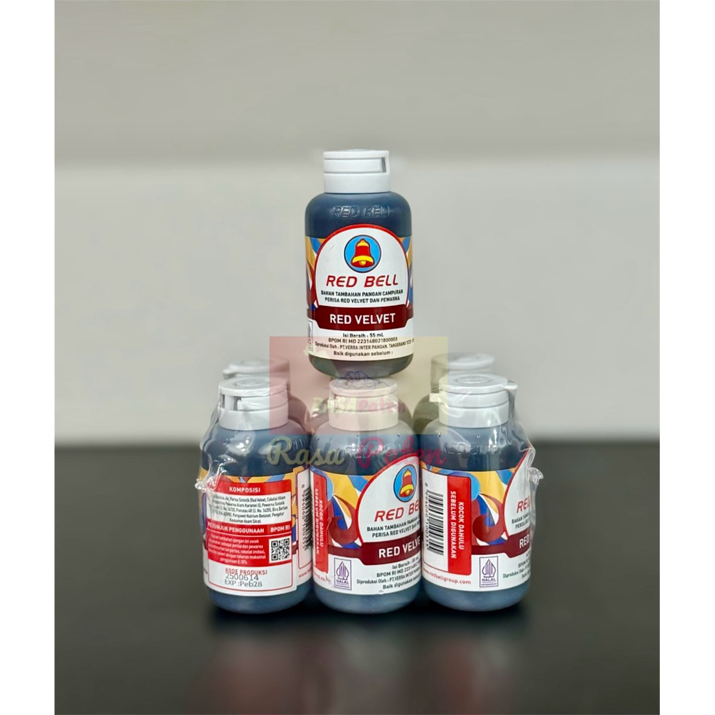 

RED BELL PASTA 55 ml RED VELVET Halal BPOM RI COD Satuan / Lusinan