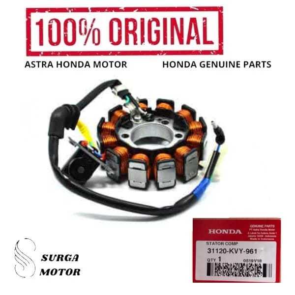 Spull (Stator Comp) Motor  BeAT Karbu Carbu Karburator Carburator 31120KVY961 31120-KVY-961    HGP