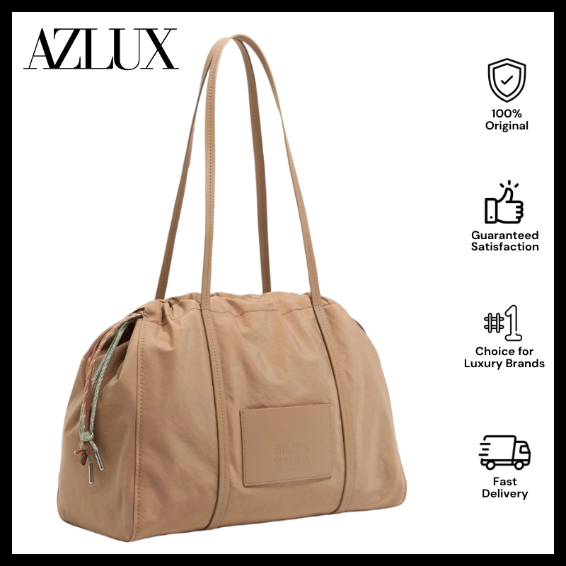 Bimba Y Lola Large Bark Nylon Crossbody Bag