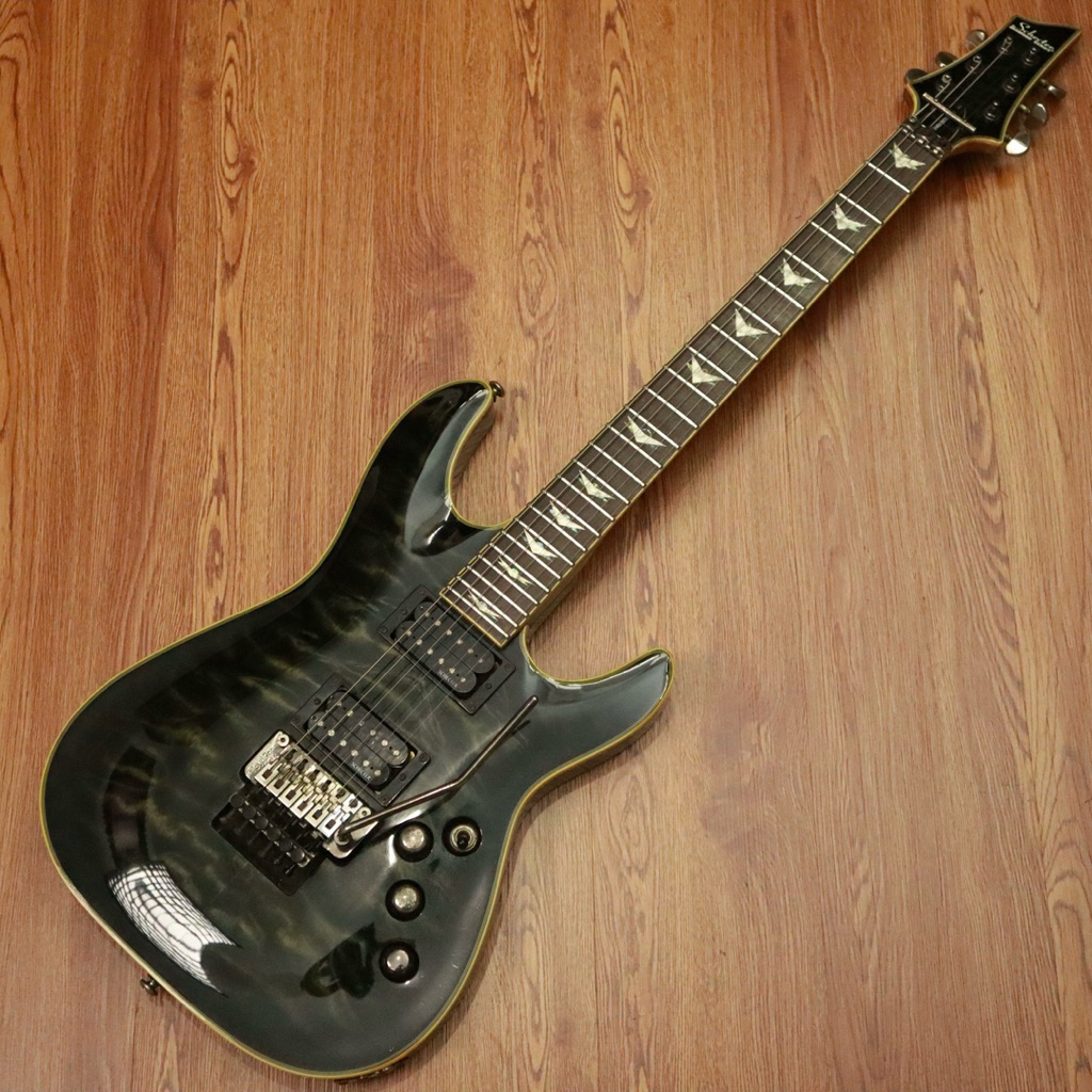 Schecter Omen Extreme 6 FR in Stealth Black Tahun 2013 Made in Indonesia
