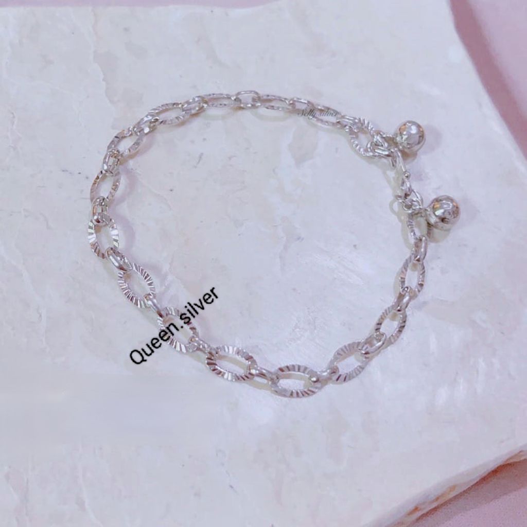 GELANG RANTAI PERAK 925 asli