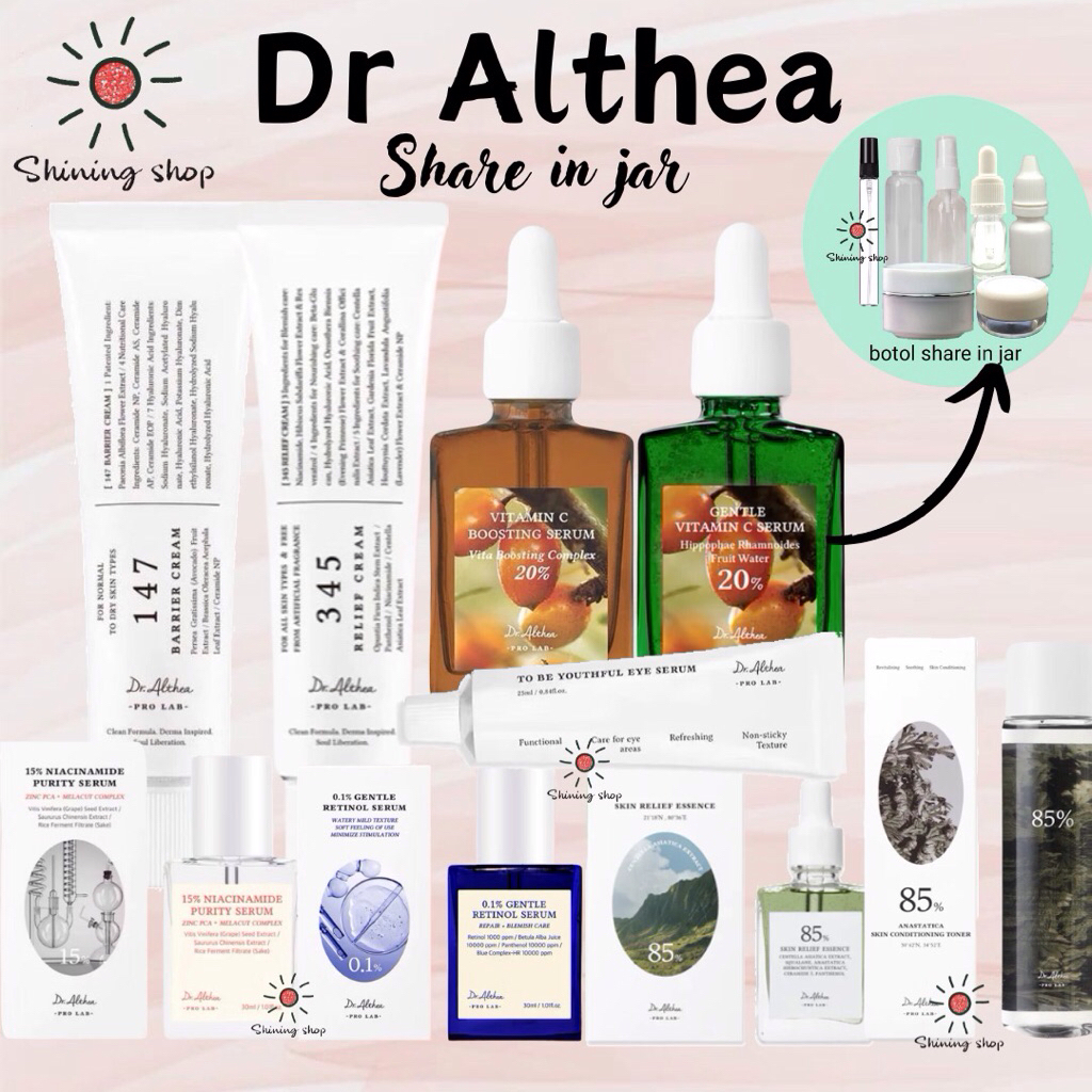 [ Share in jar ] RENEWAL DR.ALTHEA DR ALTHEA 345 RELIEF 147 BARRiER CREAM VITAMIN C BOOSTING SERUM A