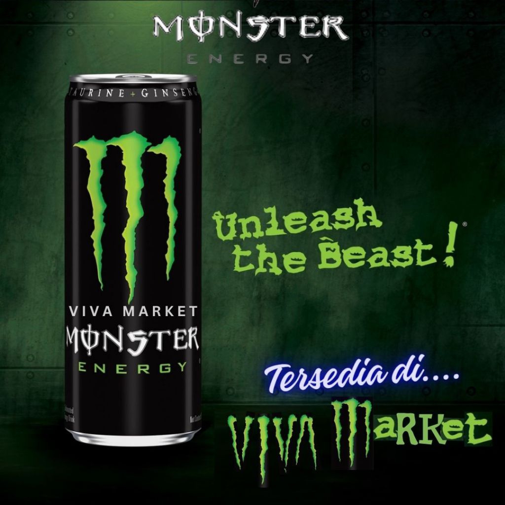 

Monster Energy Drink 355ml. Minuman Energi Berlogo HALAL