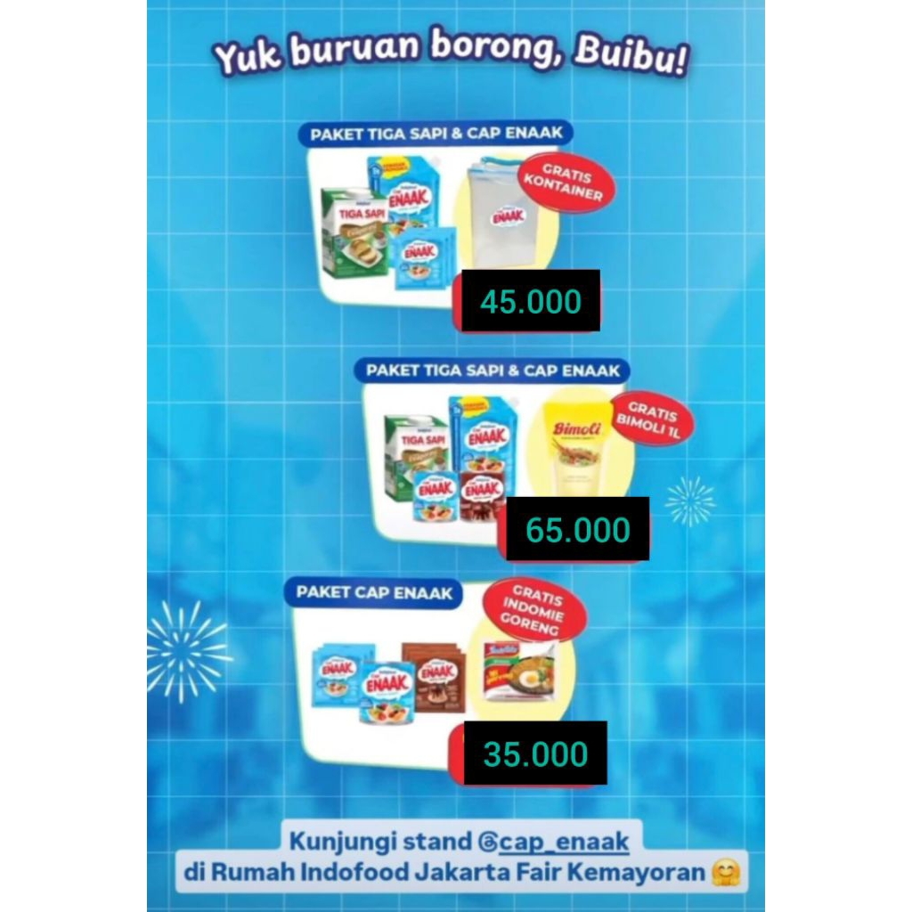 

Jastip Kental manis cap enaak @ PRJ Kemayoran 2025