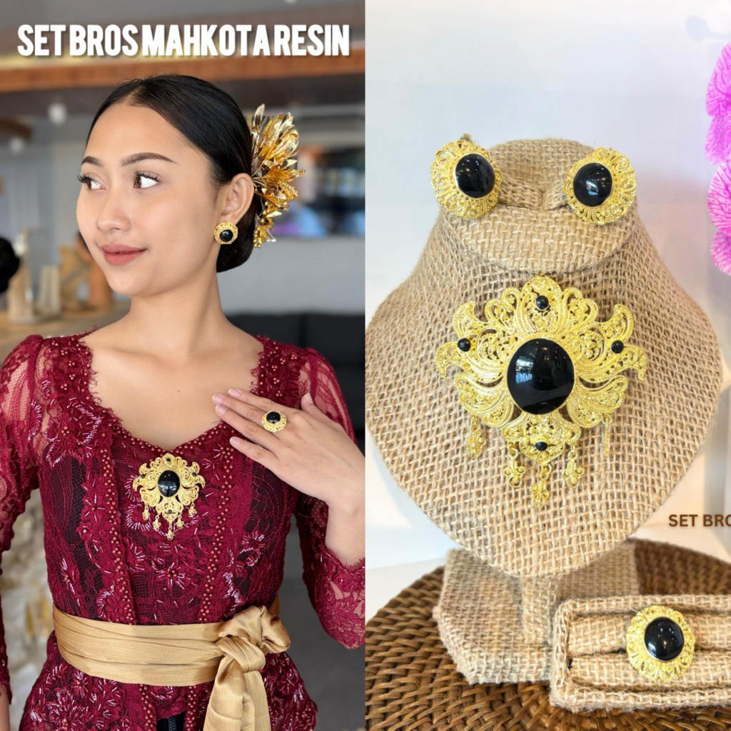 STARLIGHT BALI  - Set Bros Mahkota Resin/ Set Bros Alpaka Bali / Bros Kebaya / Bros  Kebaya Permata 