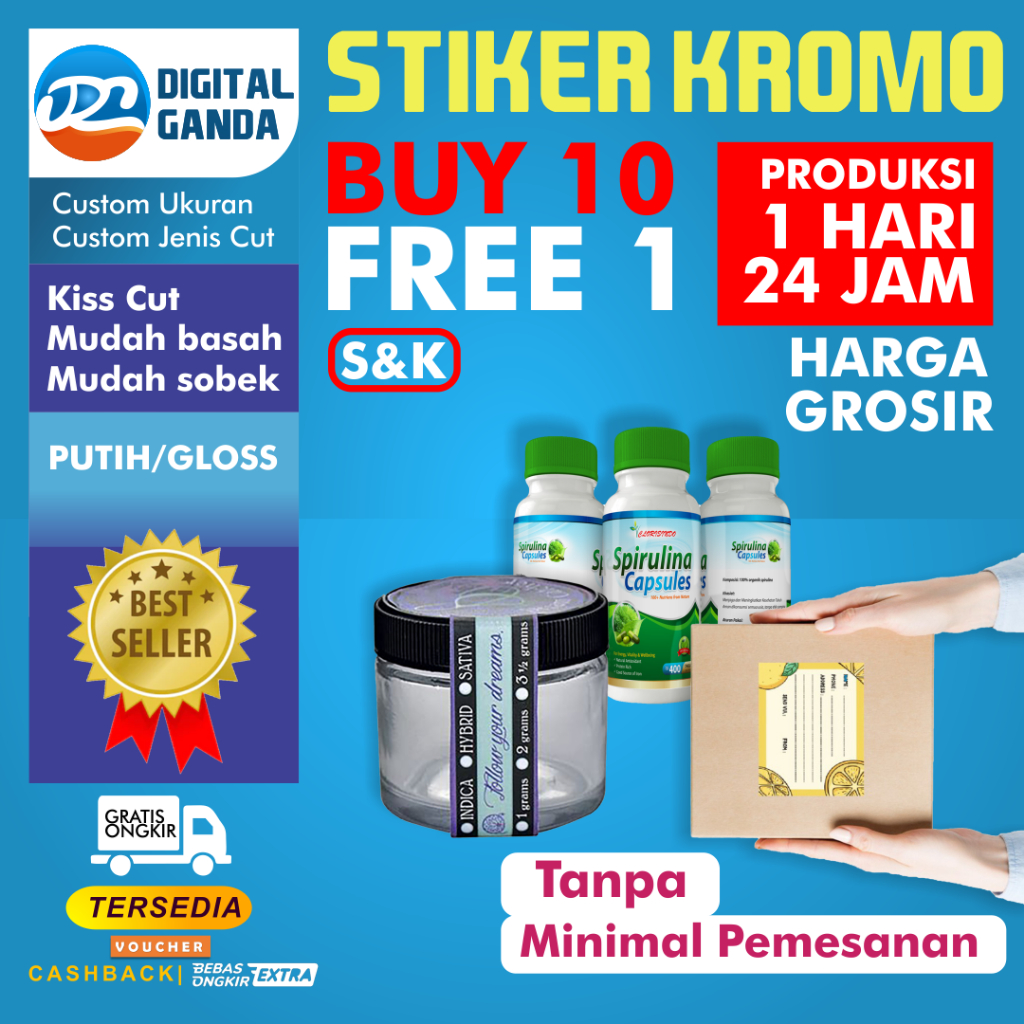 

CETAK STIKER KROMO A3+ (PRINT + CUT)