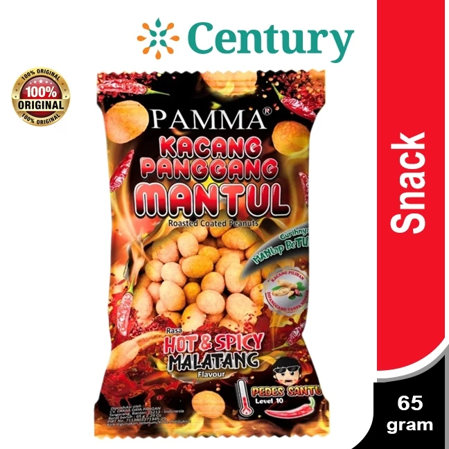 

PAMMA KACANG PANGGANG MANTUL HOT&SPICY MALATANG 65G / MAKANAN RINGAN / KERIPIK