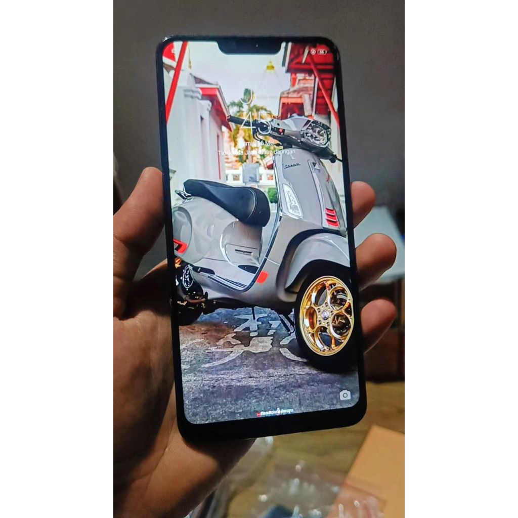 LCD TS TOUCHSCREEN FULLSET FRAME OPPO A3S CPH 1853/REALME 2/C1 ORIGINAL COPOTAN MINUS LECET