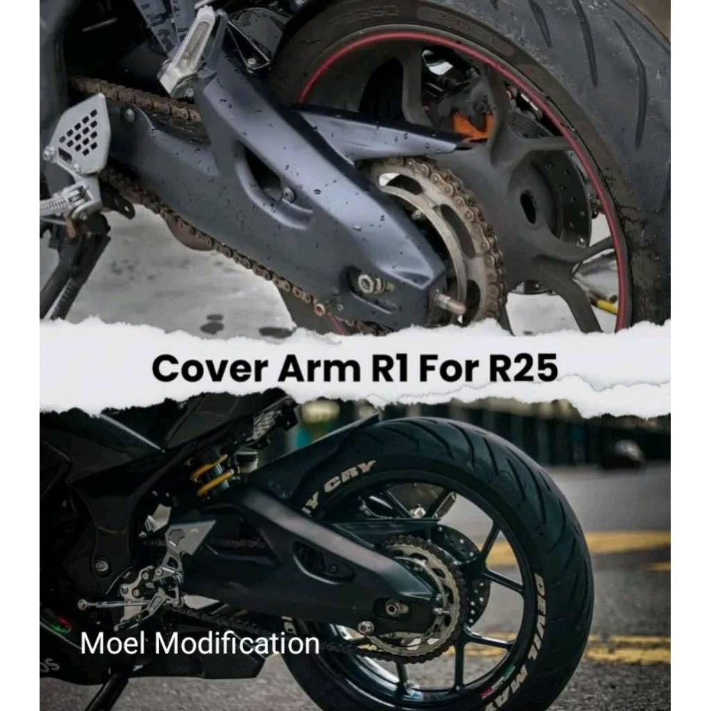Hugger / cover arm R25 model R1m motor