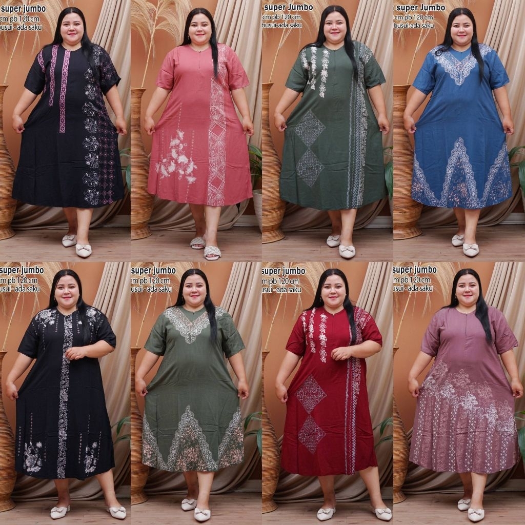 Daster jumbo Ld 130 daster super jumbo daster batik jumbo daster batik malaman jumbo