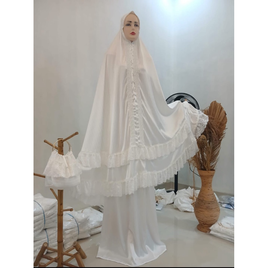 Mukena zivana sutra/Mukena sutra premium Salur