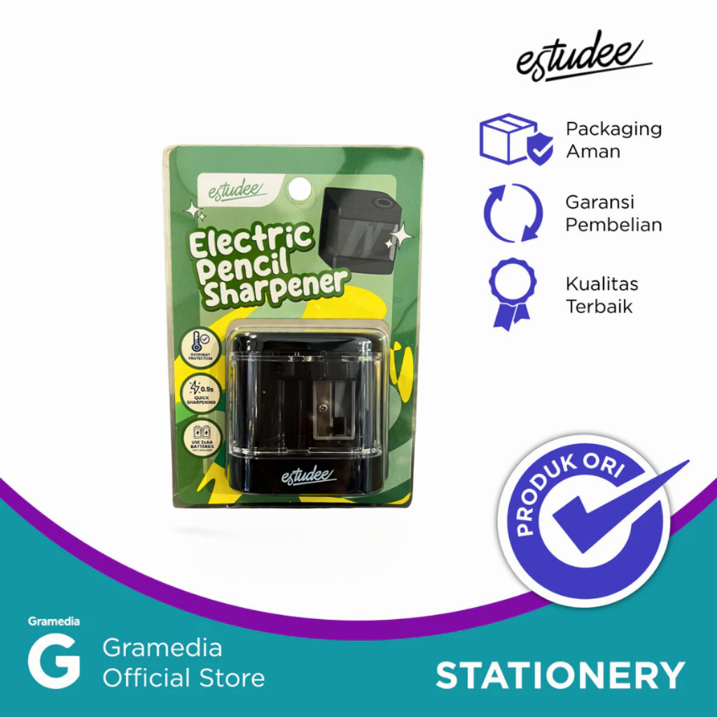 

Gramedia Pettarani - RAUTAN ESTUDEE ELECTRIC PENCIL SHARPENER BLACK