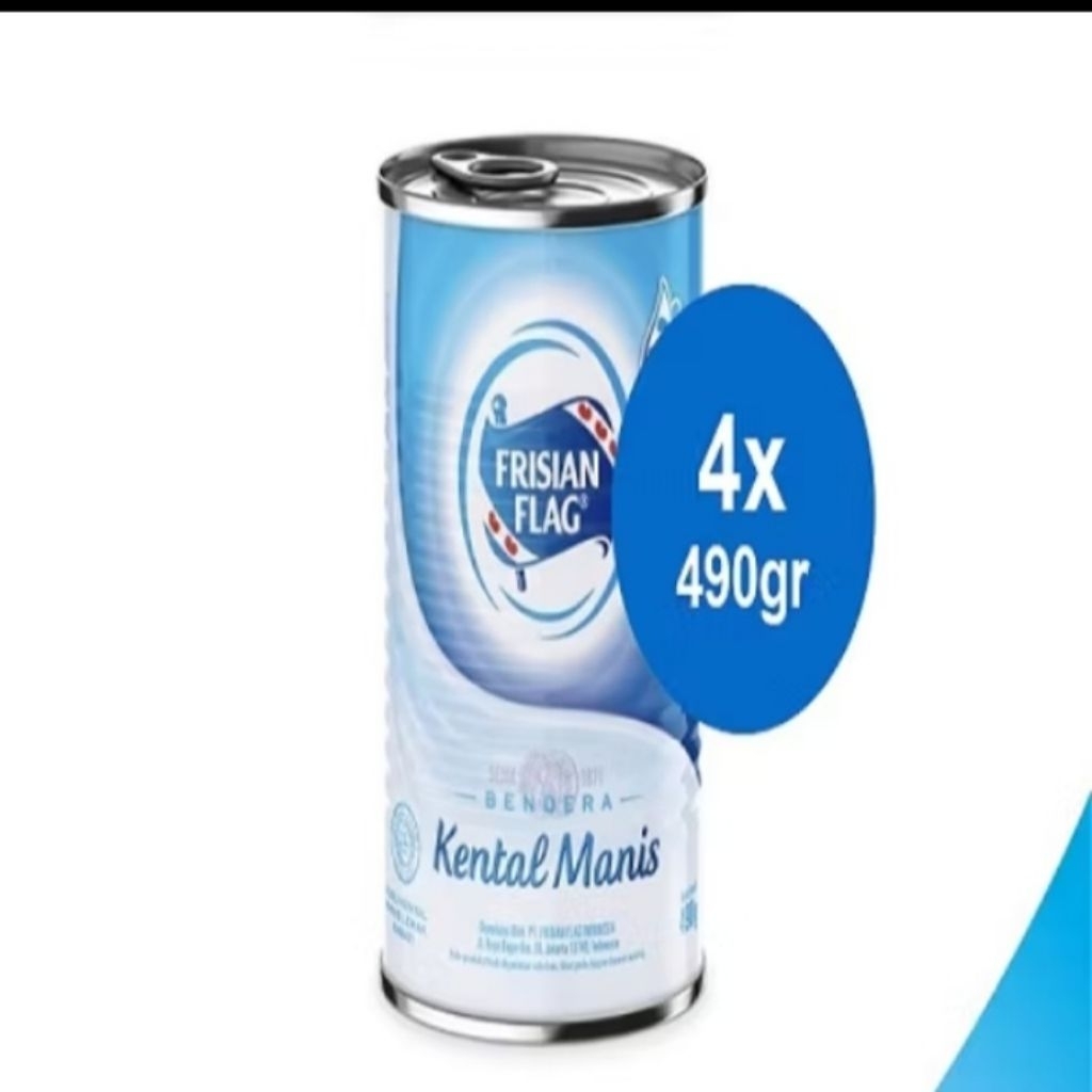 

Frisian Flag Kental Manis Kaleng 490 gr x 4