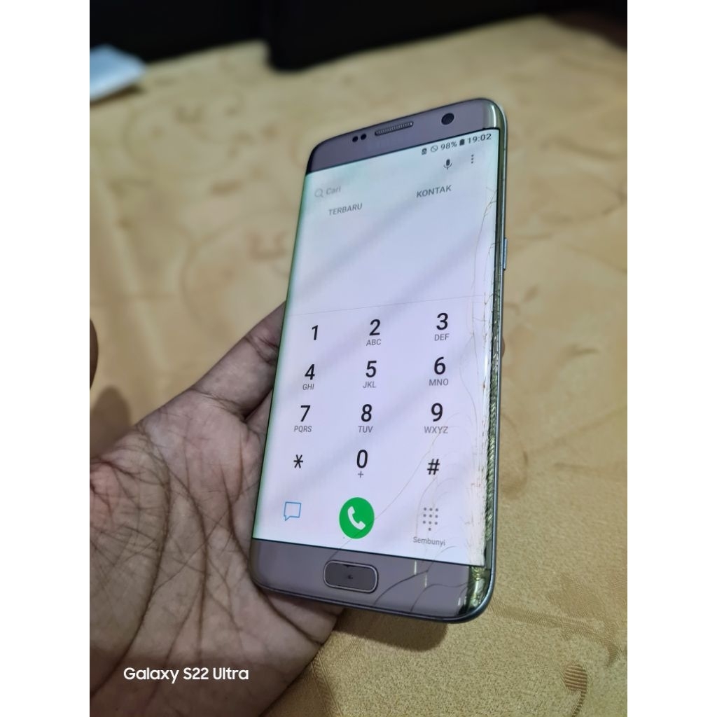 LCD SAMSUNG S7 EDGE ORIGINAL COPOTAN