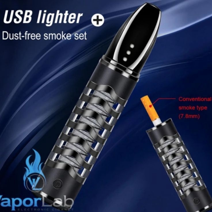 asbak portable holder rkk plus charge usb lighter