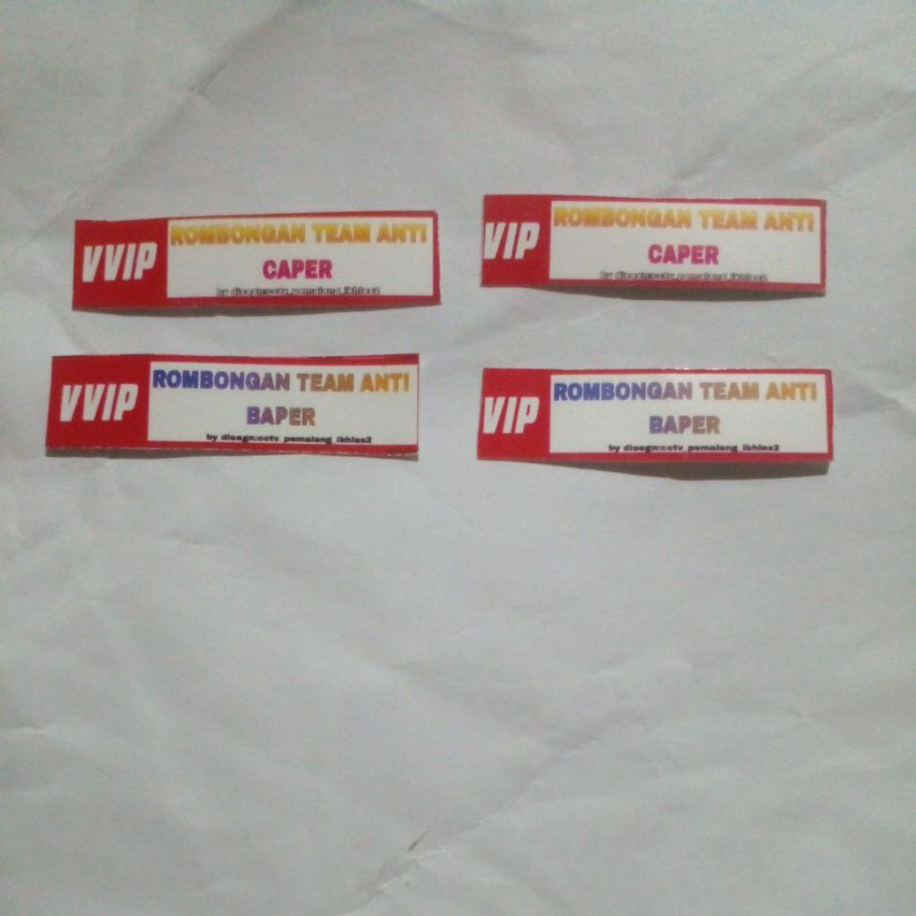 

STIKER VVIP DAN VIP KATA KATA bus mania
