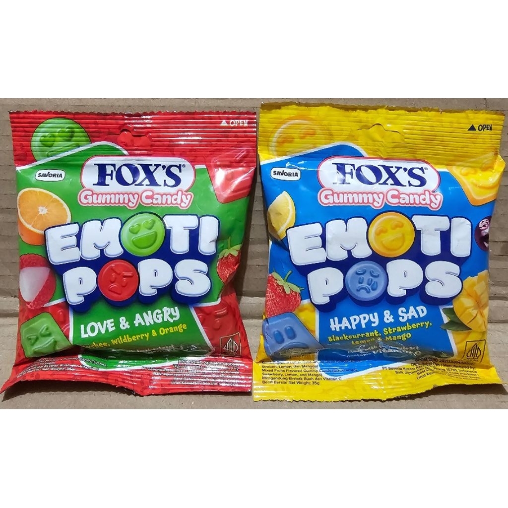 

Fox's Gummy Candy Emoti Pops 35g - 1bks