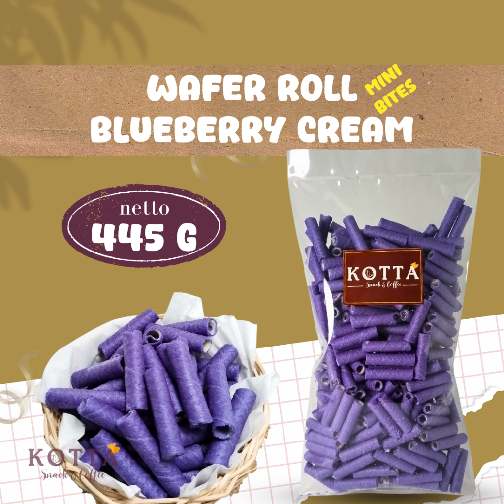 

Wafer Roll Mini Bites Blueberry Cream 445 gram