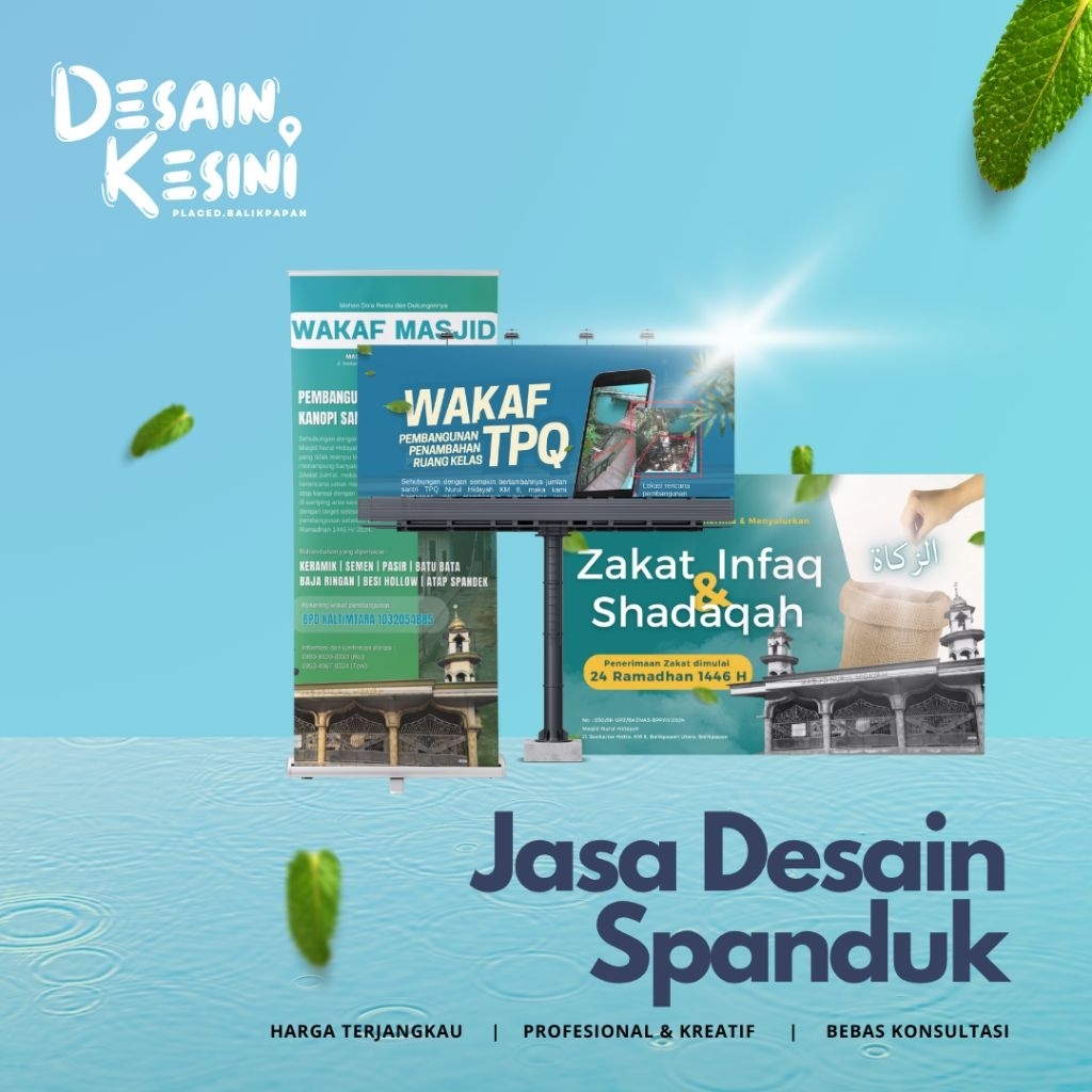 JASA DESAIN SPANDUK BANNER Mulai 50K-an - Balikpapan