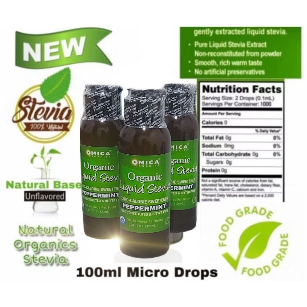 

( GROSIR ) PREMIUM STEVIA PEPPERMINT FLAVORED ALAMI - KETO DIET Pemanis ZERO Kalori
