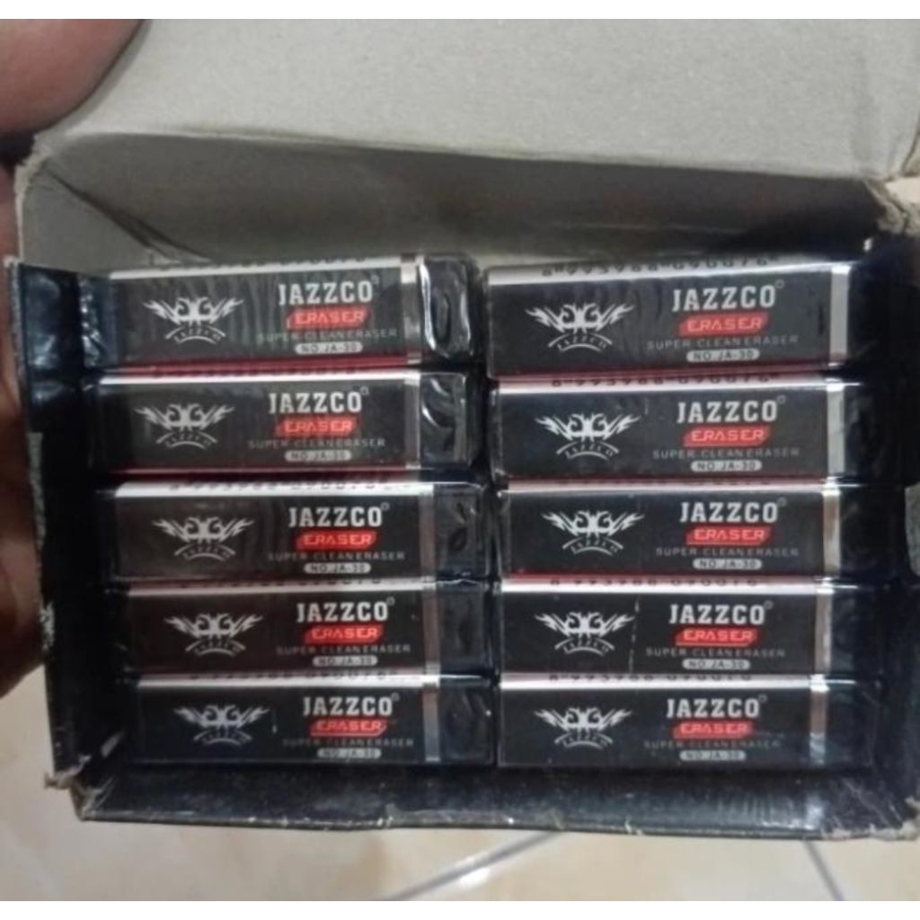 

penghapus eraser pensil panjang jazzko hitam murah