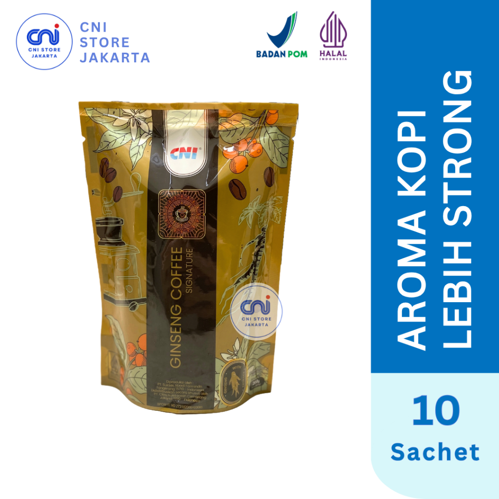 

CNI Ginseng Coffee Signature 10 Sachet - CNI Kopi Ginseng Signature