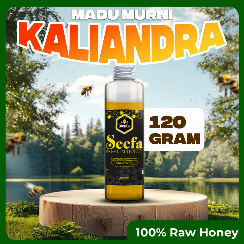 

Madu Kaliandra Seefa 120g Pure Raw Honey Madu Murni Berkualitas