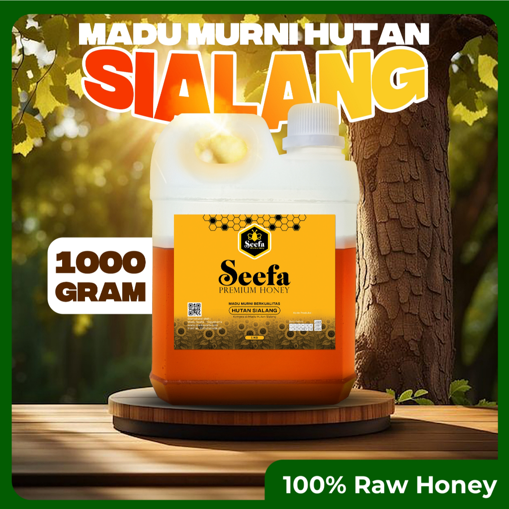 

Madu Hutan Sialang Sumatra Seefa 1 Kg Pure Raw Honey Free Sendok Kayu