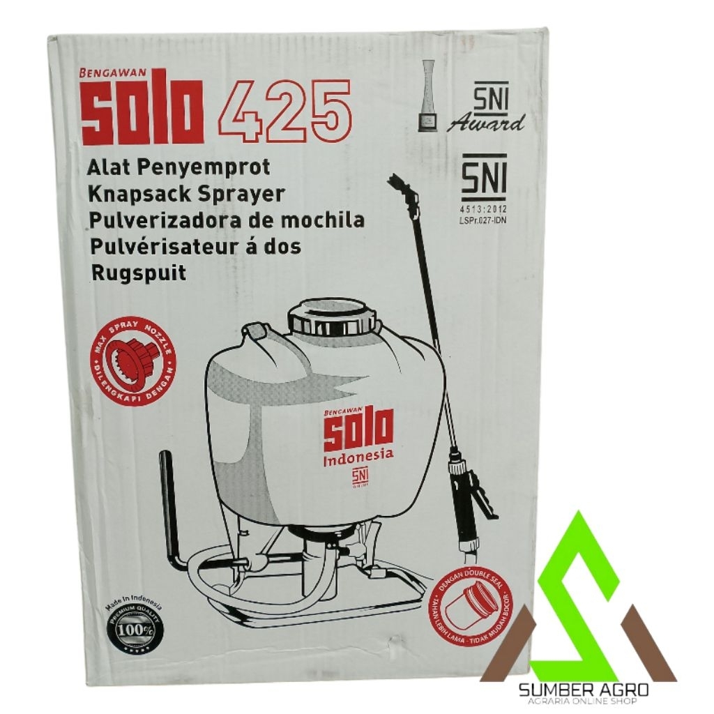 [ ORI 100% ORIGINAL MACHINE ] SPRAYER MANUAL SOLO INDONESIA 425 BERSTANDAR SNI DOUBLE SEAL, TAHAN LE