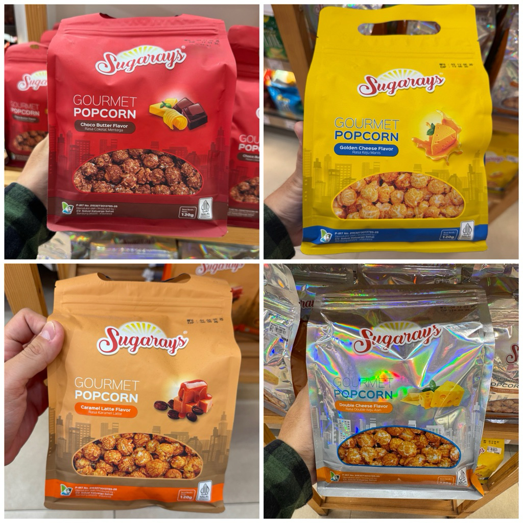 

Sugarays Popcorn Aneka Rasa HALAL 120 gram