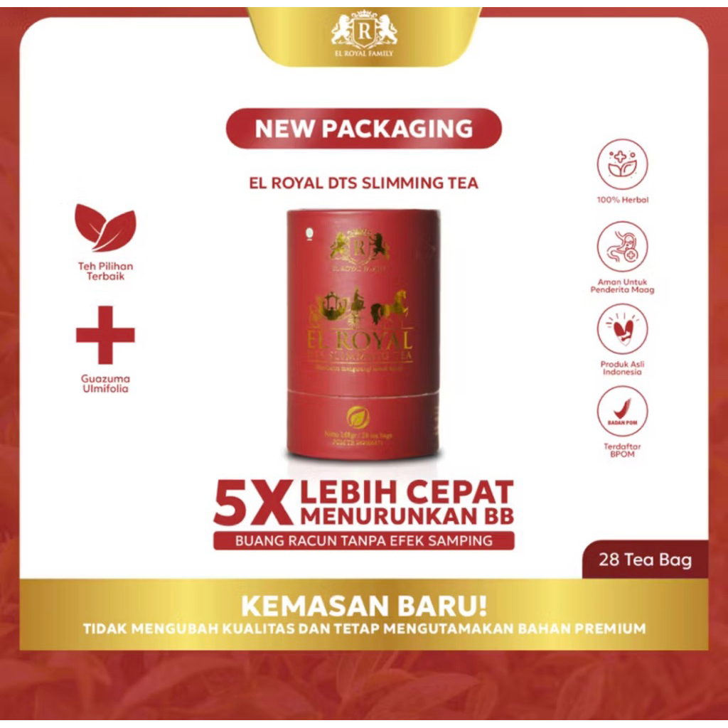 

El Royal Dts Slimming Tea | Teh Diet Herbal