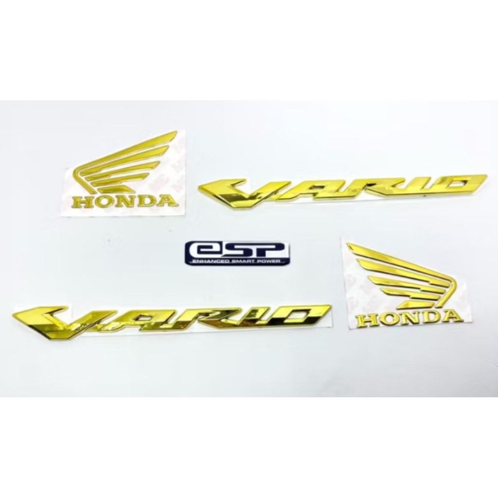 emblem timbul vario 125 150 gold satu paket