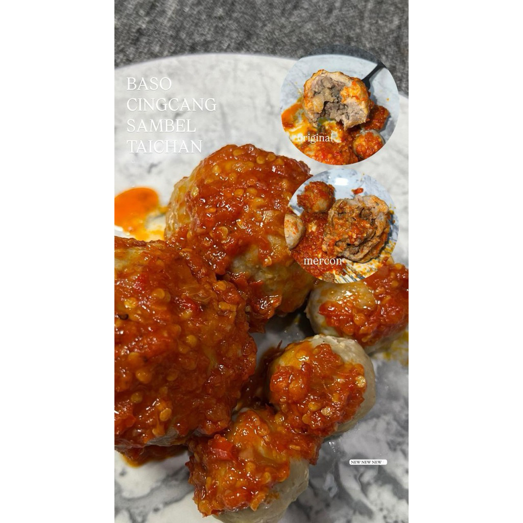 

Baso Cincang Sambel Taichan