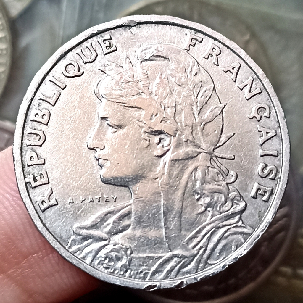 Koin Kuno France / Perancis 25 Centimes Tahun 1904