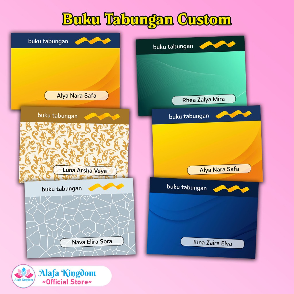 

Alafakingdom Buku Tabungan Custom Landscape MDR