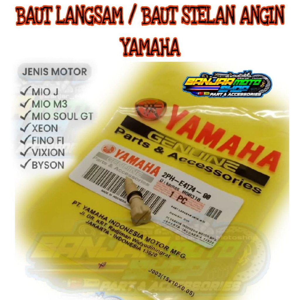 (54P) BAUT SETELAN LANGSAM MIO J MIO M3 MIO SOUL GT XEON FINO FI VIXION BYSON FI  / BAUT SETELAN LAN