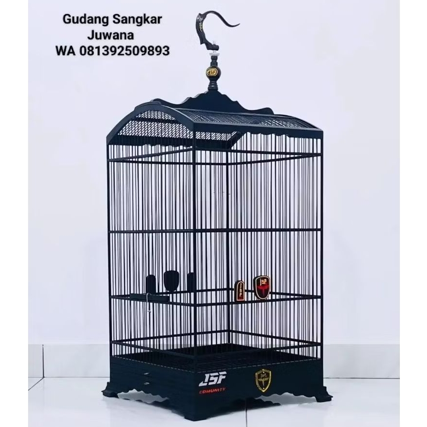 Sangkar Kosan JSF Ceper Ruji Fiber / Ruji Bambu 40x40 + Full set Kerodong + Free Pallet Kayu