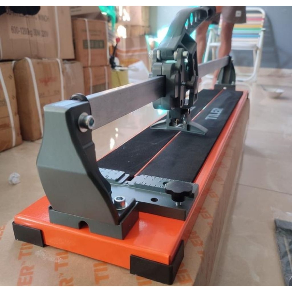 Alat potong granit keramik dorong 80 cm laser merek tiler italy