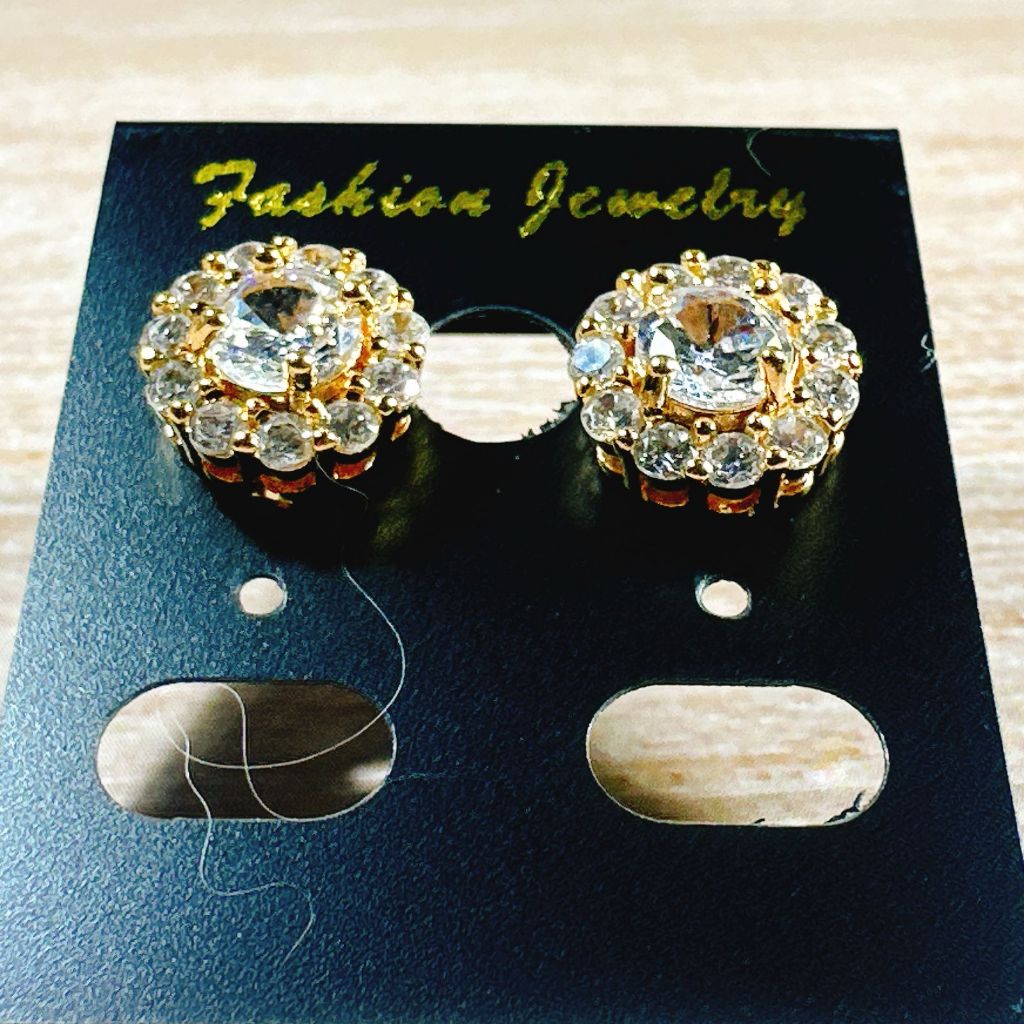 Anting Wanita Titanium Anting Mata Subang Xuping Berlian Elegan Perempuan Anti KaratDanTidak Luntur