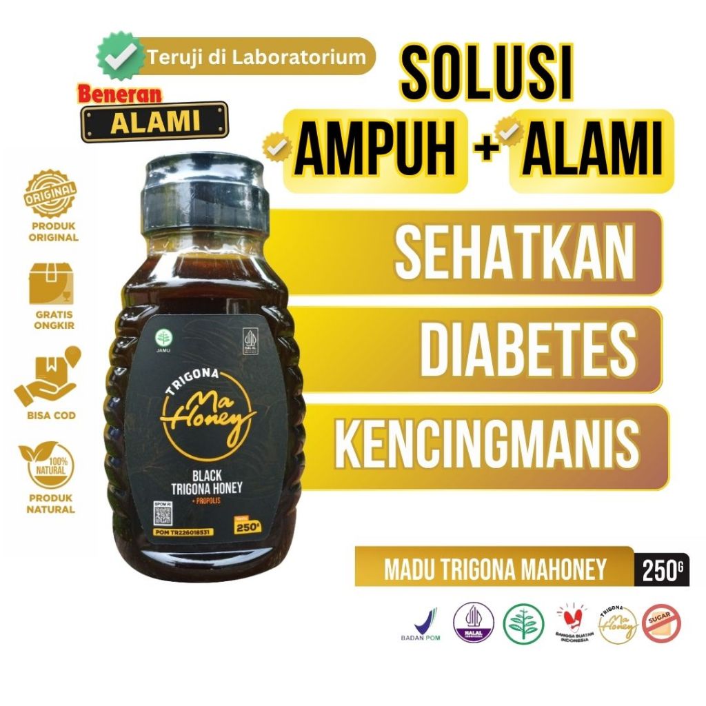 

MAHONEY MADU TRIGONA ASLI MURNI OBAT HERBAL DIABETES KENCING MANIS SEHATKAN GULA DARAH ALAMI