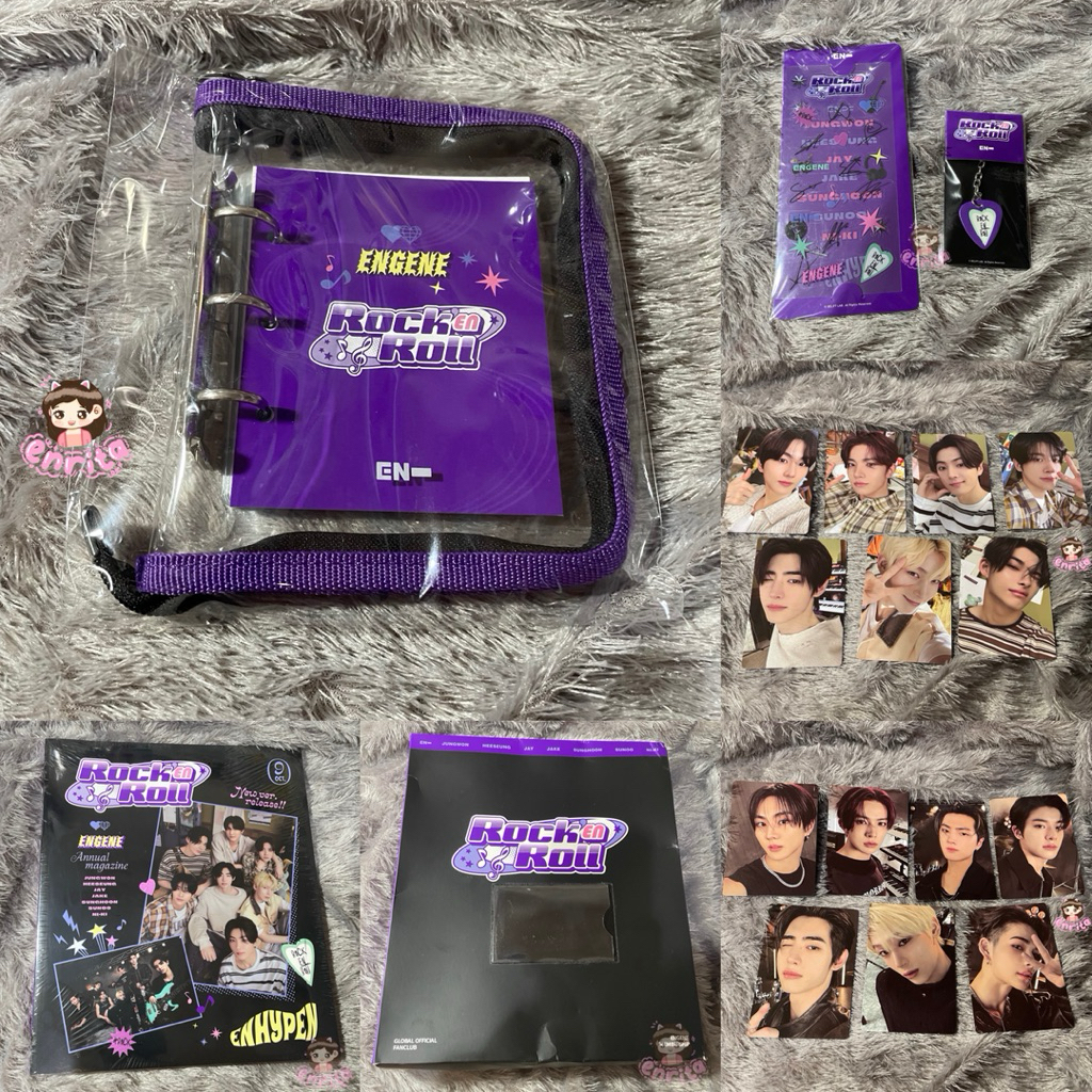 Ready Stock Enhypen Memberkit Engene Membership Kit Photobook Outbox Photocard Keyring Binder Sticke