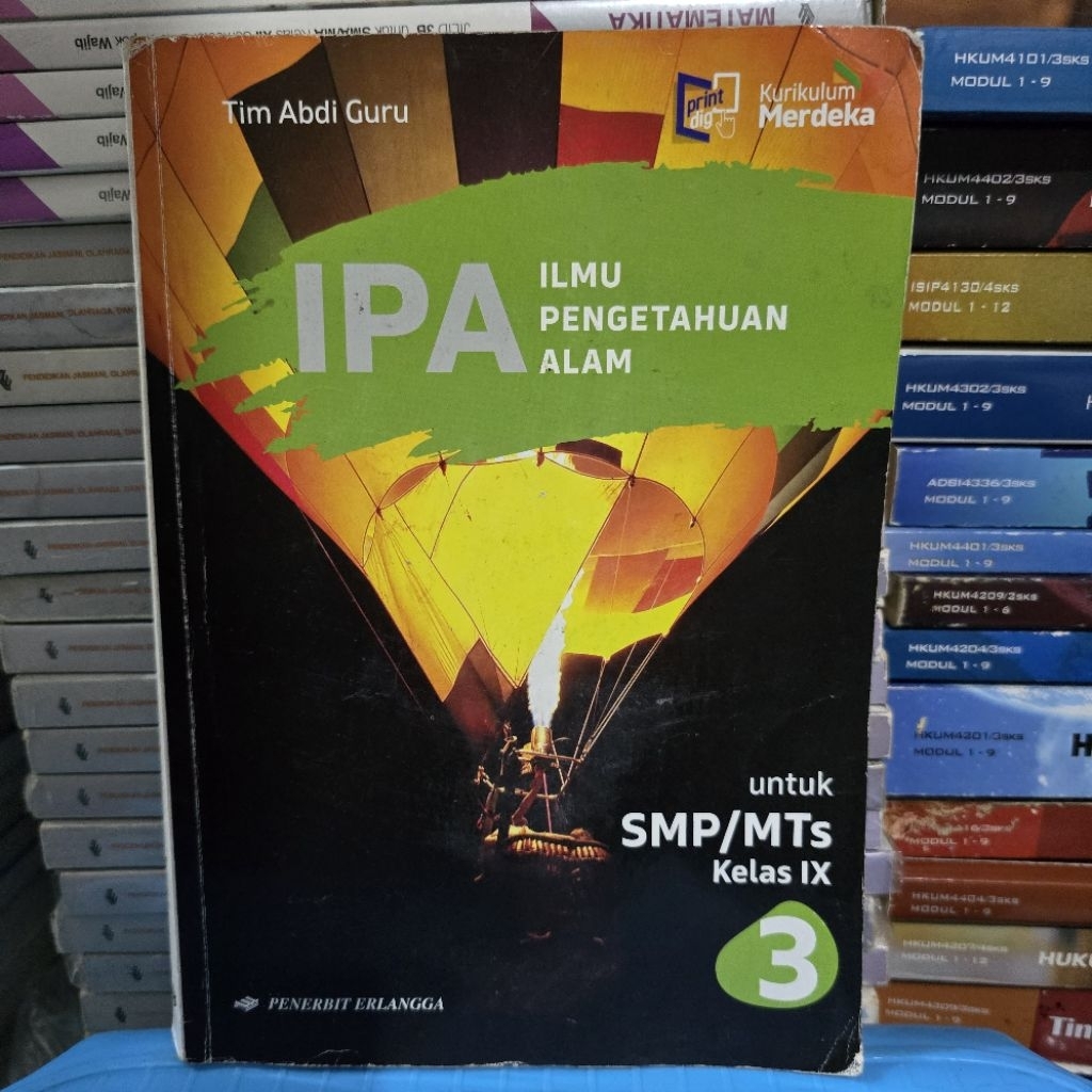 IPA KELAS 3 SMP KURIKULUM MERDEKA ERLANGGA