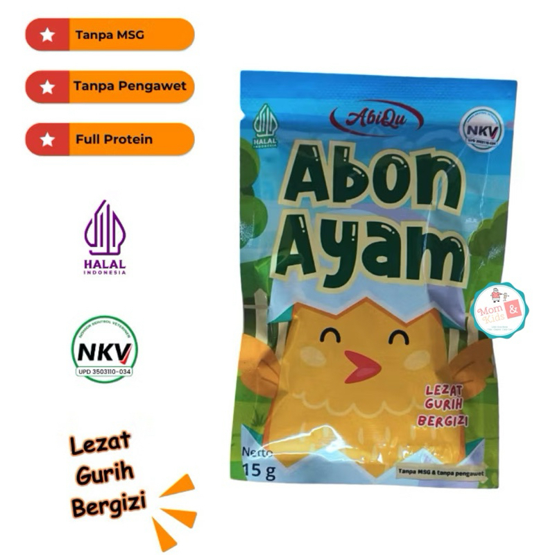 

ABIQU ABON AYAM 53 GR MPASI 8+ SEHAT ABIQU