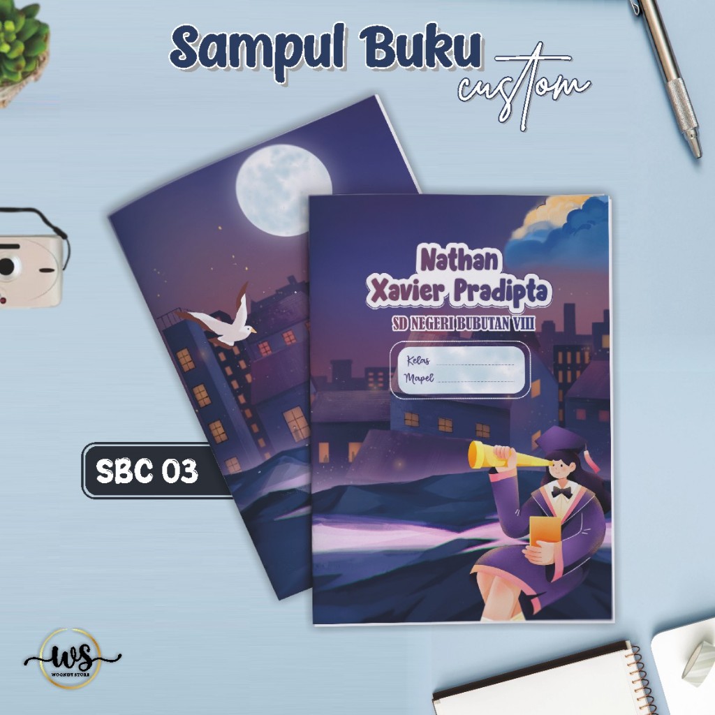 

SAMPUL BUKU CUSTOM NAMA - SAMPUL BUKU SIMPLE DESIGN (ISI 6 LEMBAR) BAHAN AP