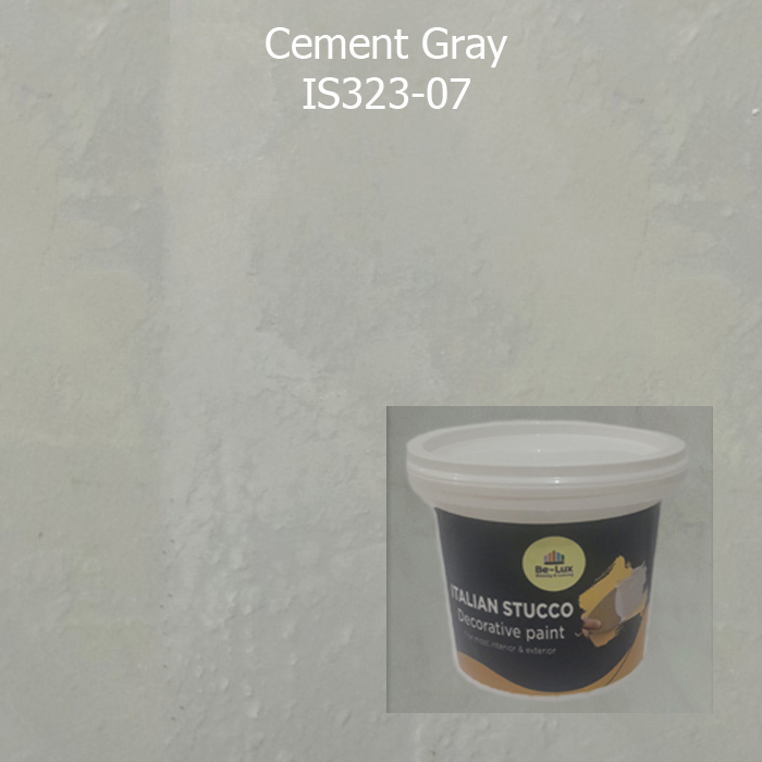 Cat Motif Semen Ekspos Italian Stucco - Cement Gray