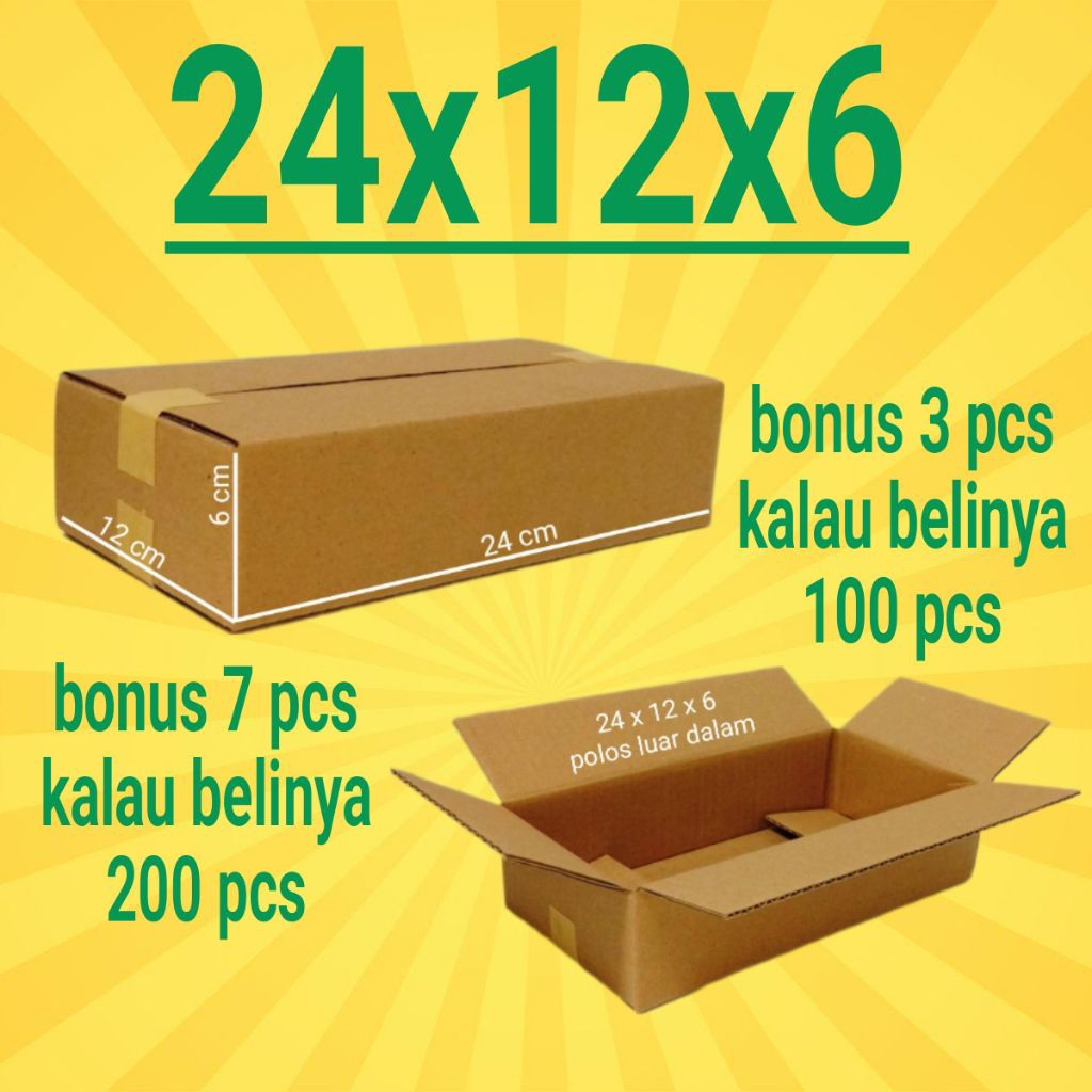 

Kardus Packing Ukuran 24x12x6