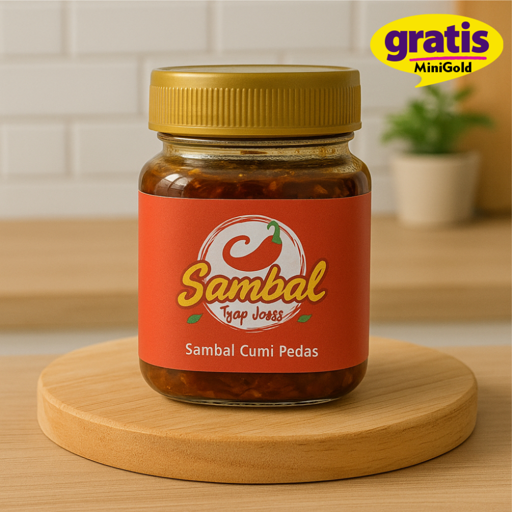 

(Bonus Emas) Sambal Cumi Pedas Merk Tjap Joss Berat 200 Gram