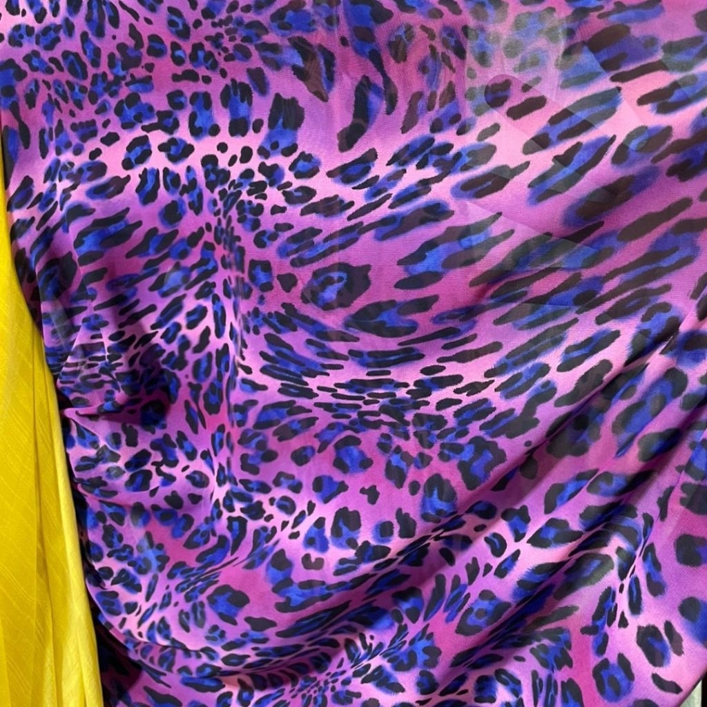 kain sifon motif macan/kain sifon motif leopard