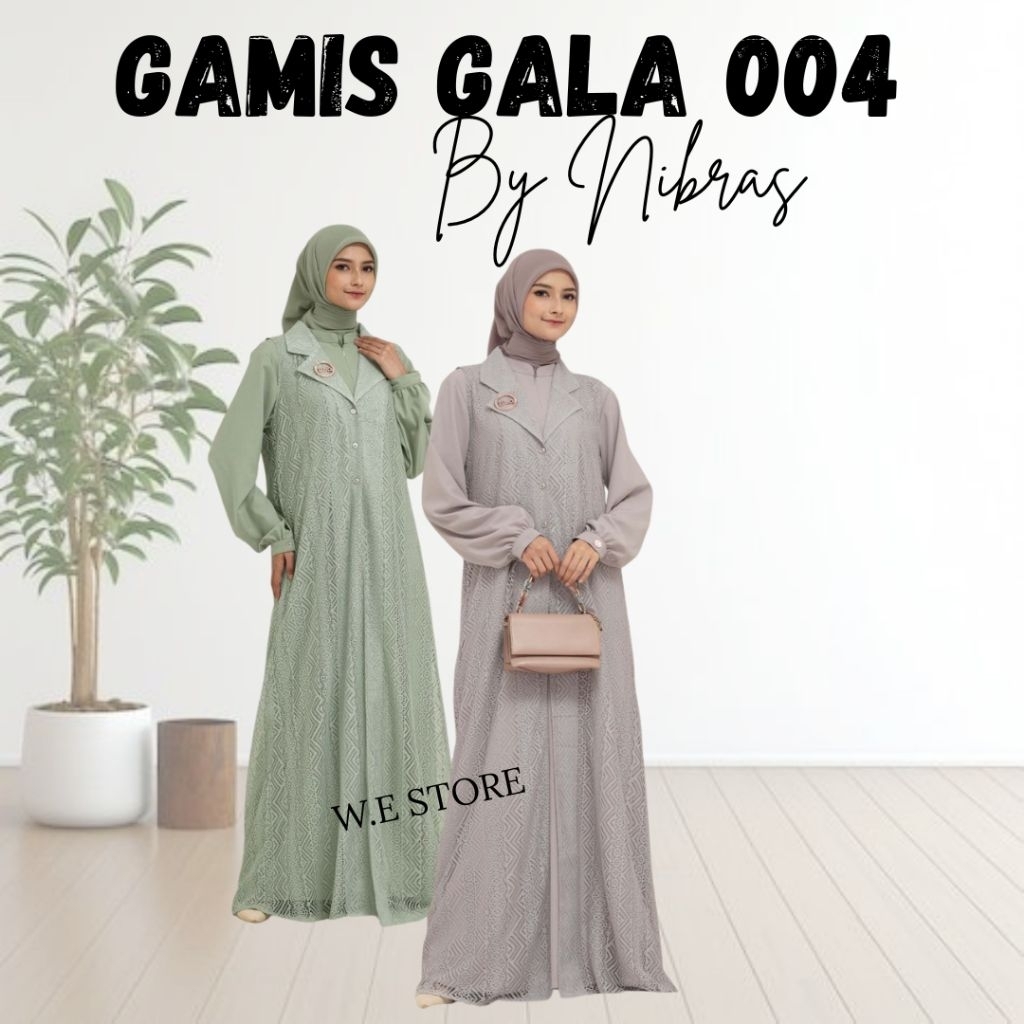 NIBRAS GALA 004 GAMIS NIBRAS GAMIS WANITA DEWASA TERBARU