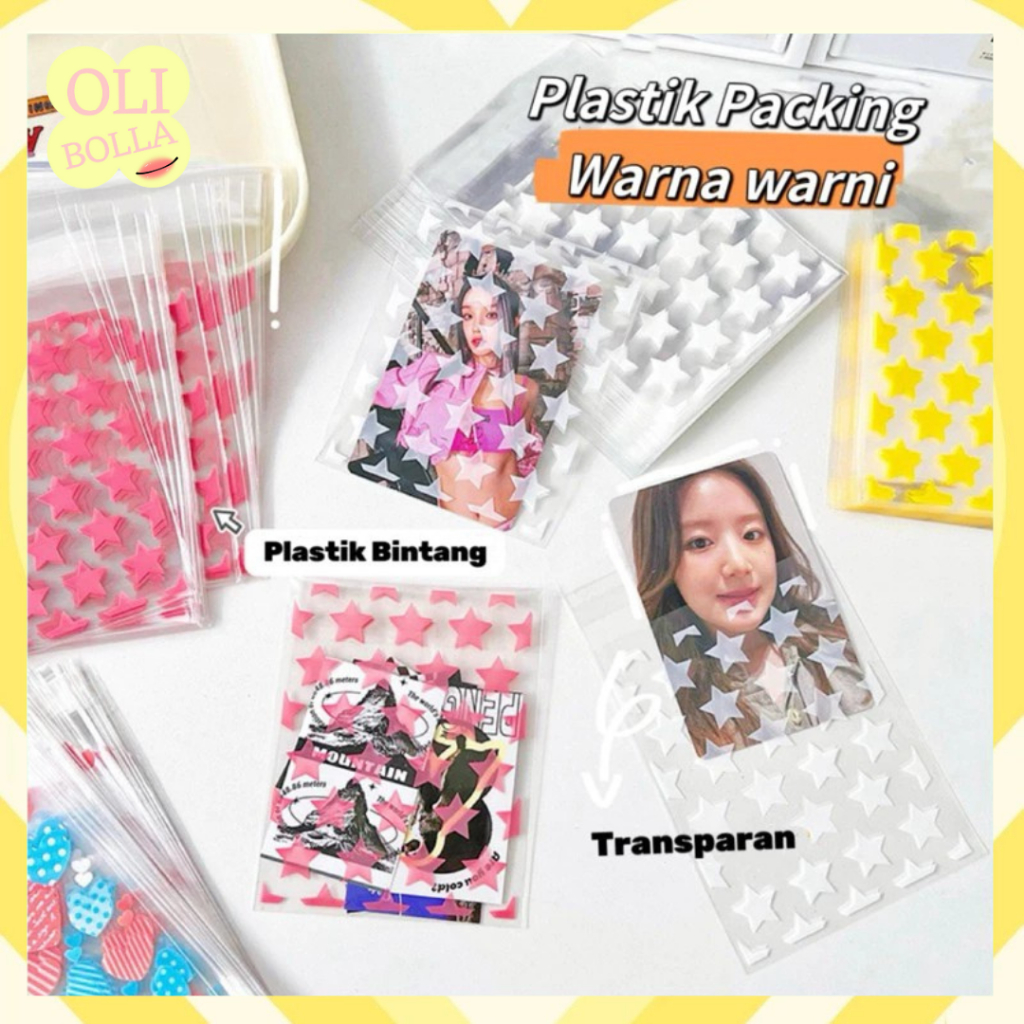 

Plastik Packing Bening Sleeve Cover Kartu Kpop Photocard Cover Warna Warni